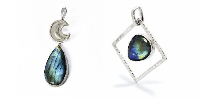 pendenti in argento e labradorite