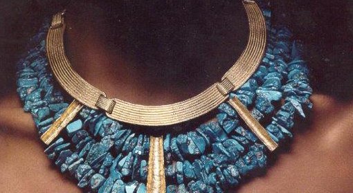 cleopatra necklace and turquoise necklace