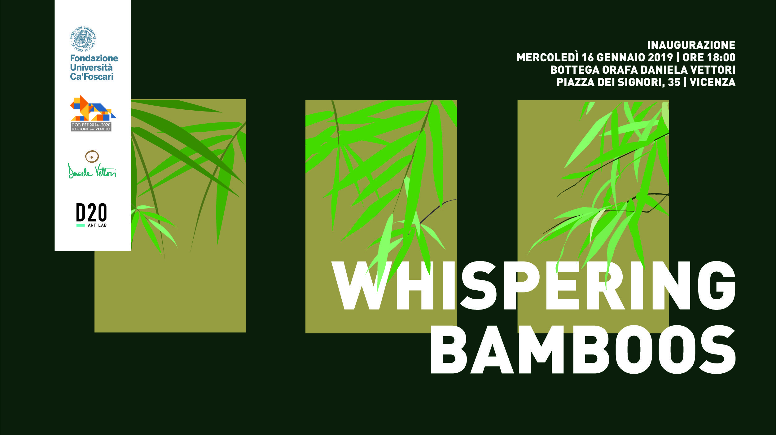 whispering bamboo vetrina interattiva