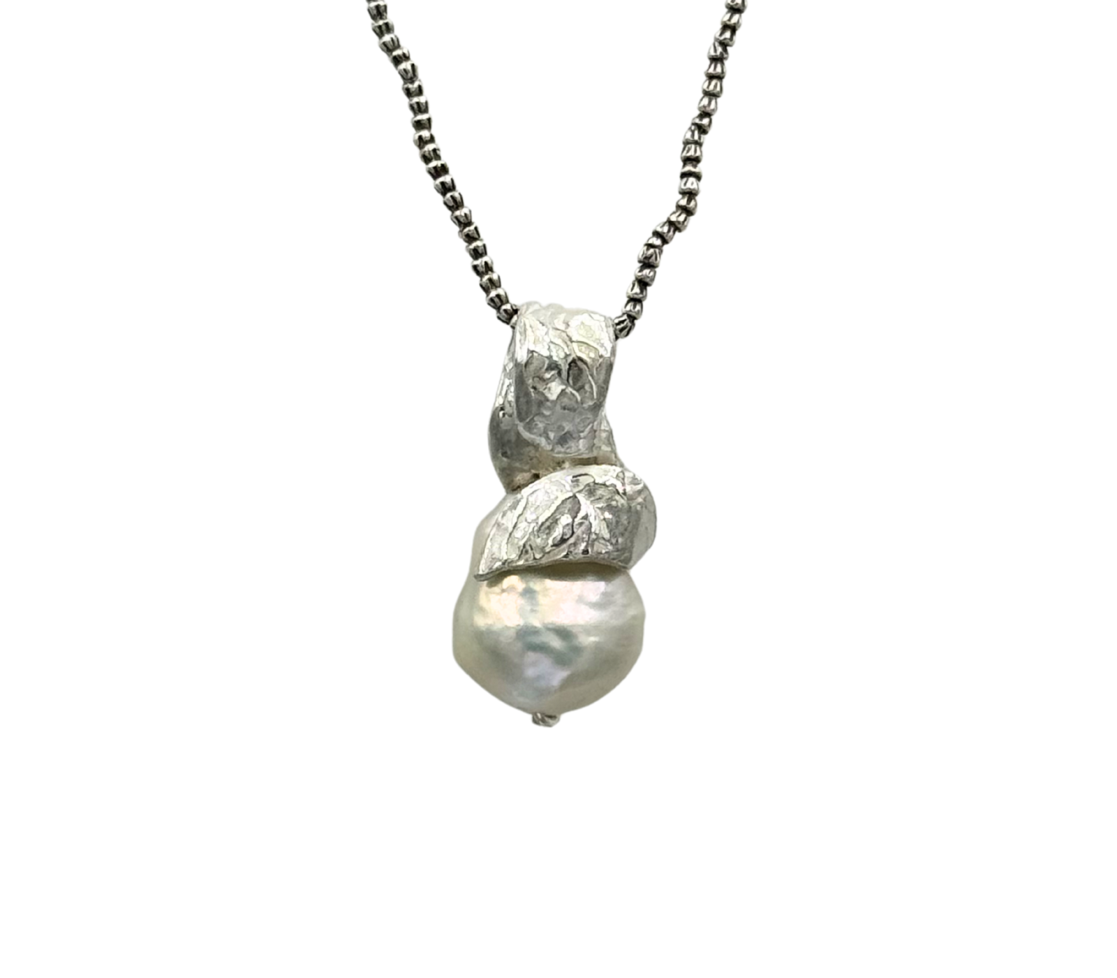 pendente perla in argento