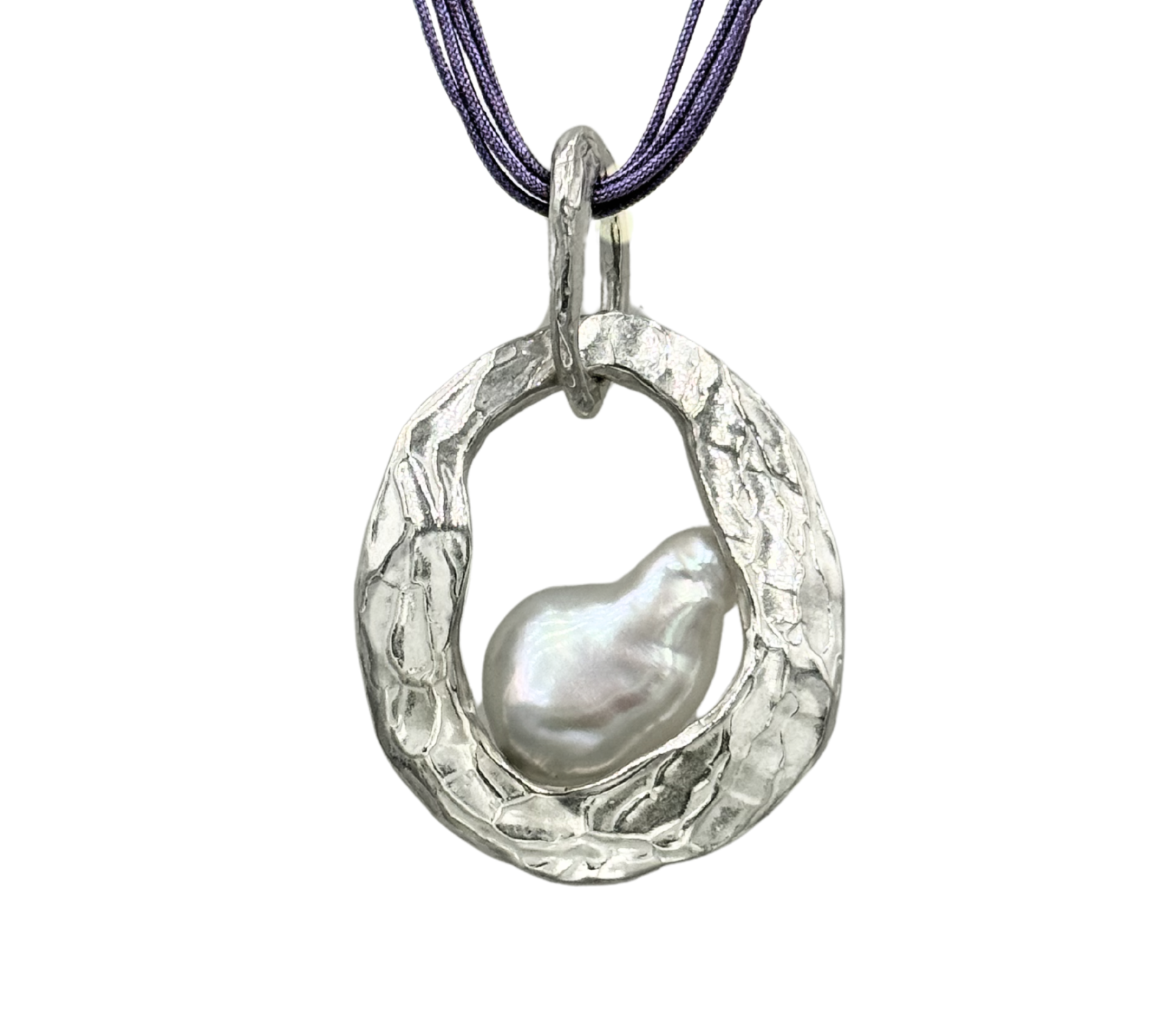 pendente in argento con perla