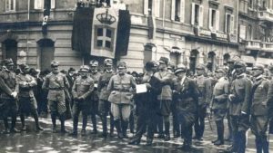 Antonio Grossich e lo stato maggiore legionario a Fiume