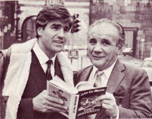 Nino Benvenuti insieme a Jake LaMotta a Milano