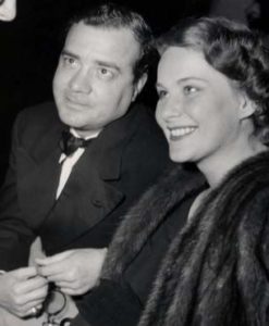 Alida Valli con il marito, il compositore Oscar De Mejo, in un'immagine dei tardi anni '40
