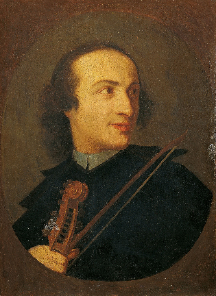 Ritratto di Giuseppe Tartini custodito al Museo del castello di Milano (autore sconosciuto)