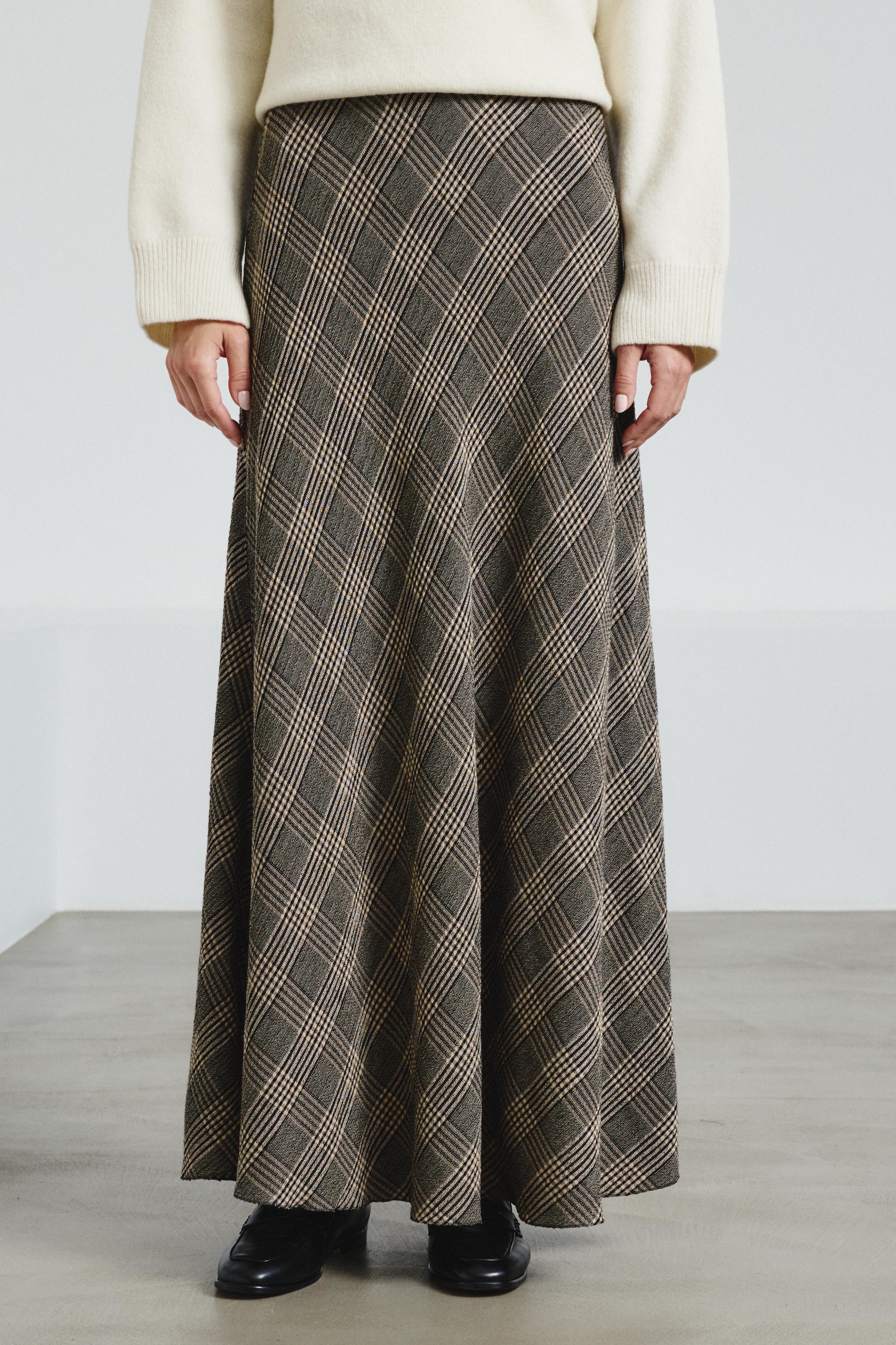 Prince of wales flannel skirt