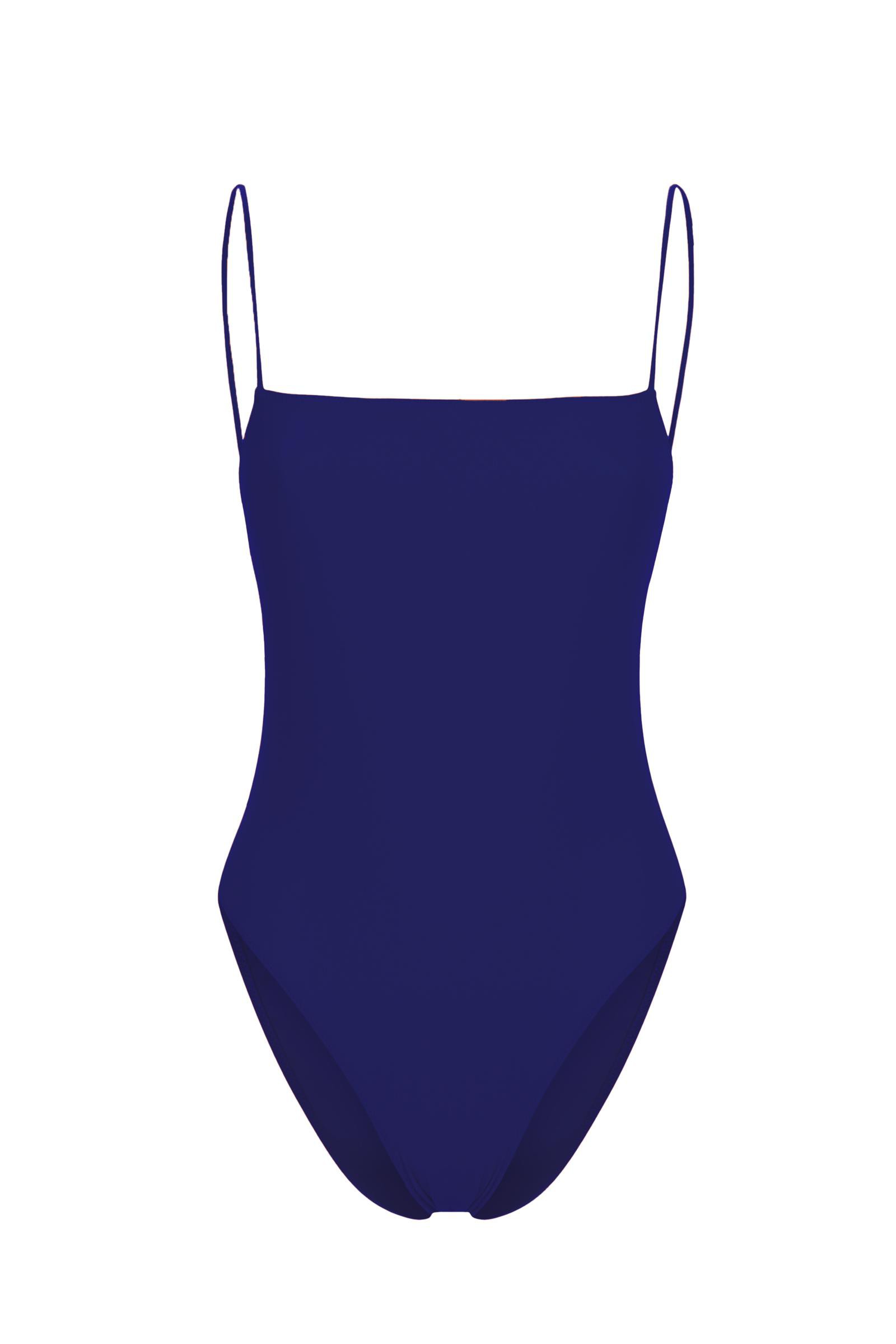 Swimmsuit with narrow shoulder straps