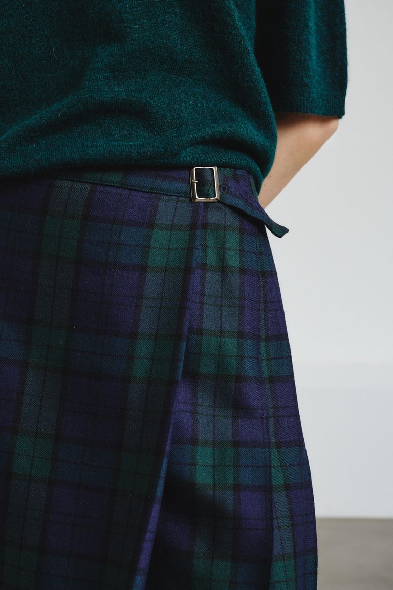 Tartan flannel skirt