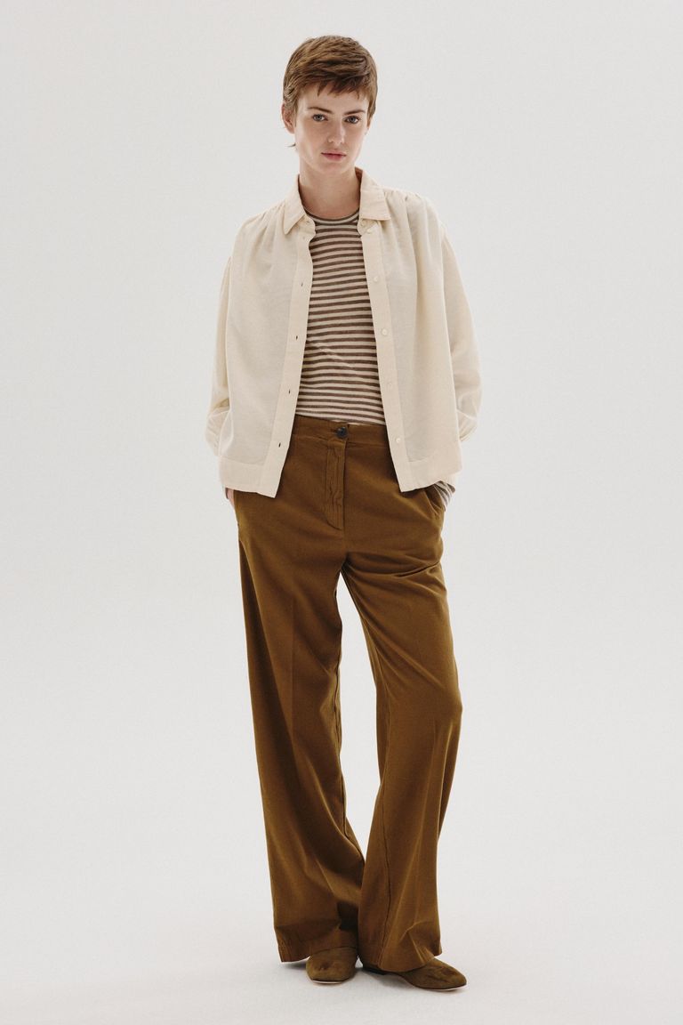 Chemise en micro-armure de coton et laine