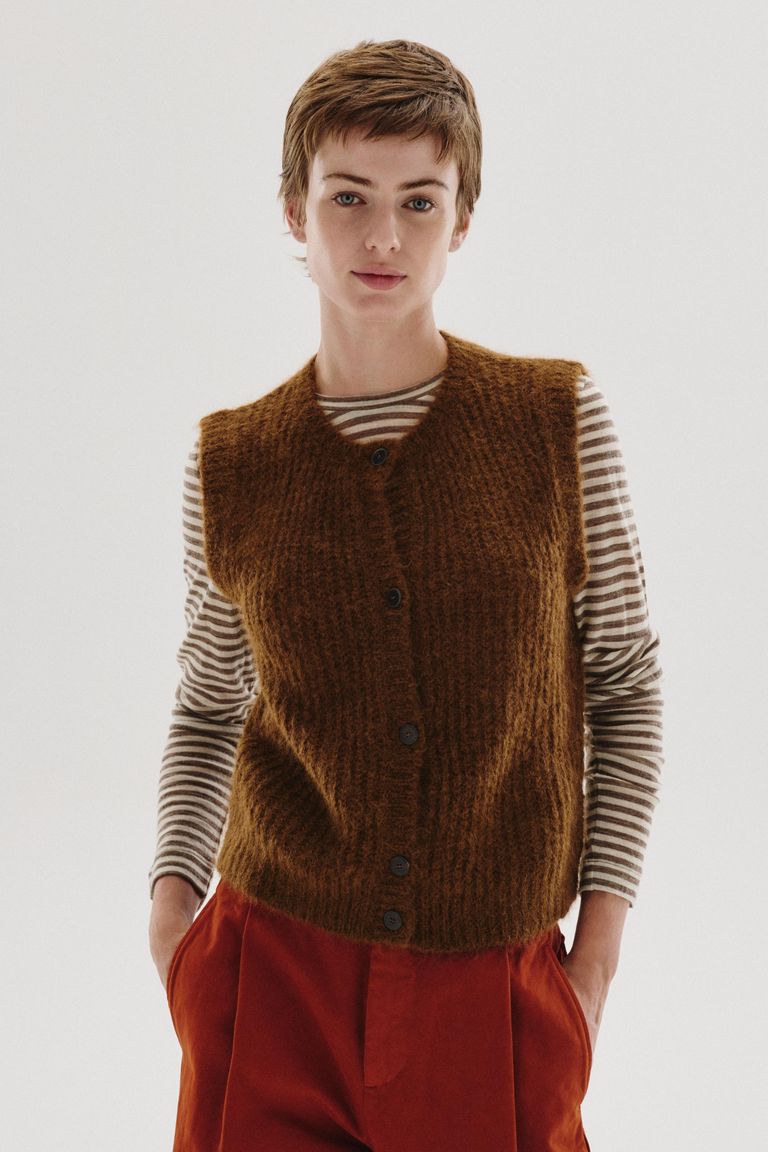 Gilet in mohair