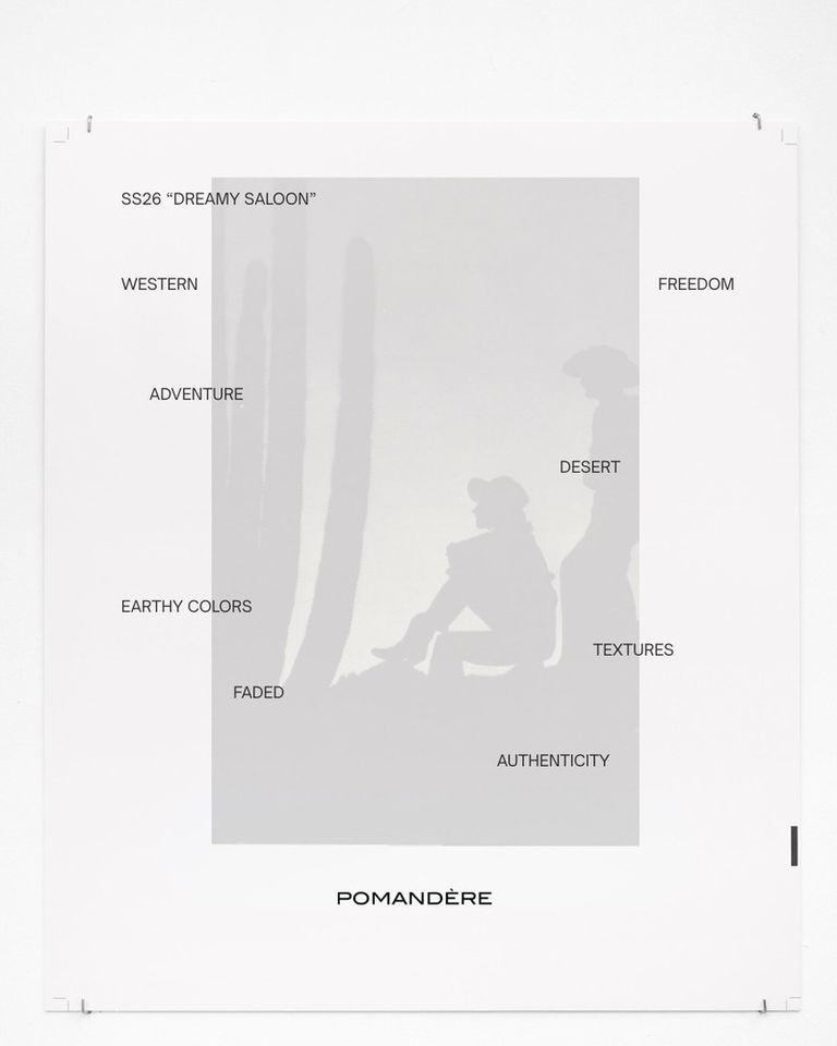 The new collection is an aesthetic journey shaped by Western cinema and country imagery, where the vibrant energy of rodeos meets the dusty stillness of homes scattered across the rural landscapes of the Rocky Mountains.

Soon available online and in boutiques

#POMANDÈRE #SS26