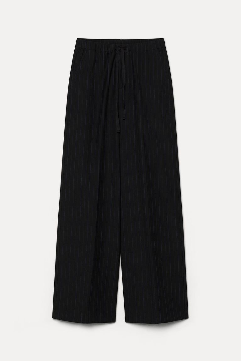 Pinstriped trousers