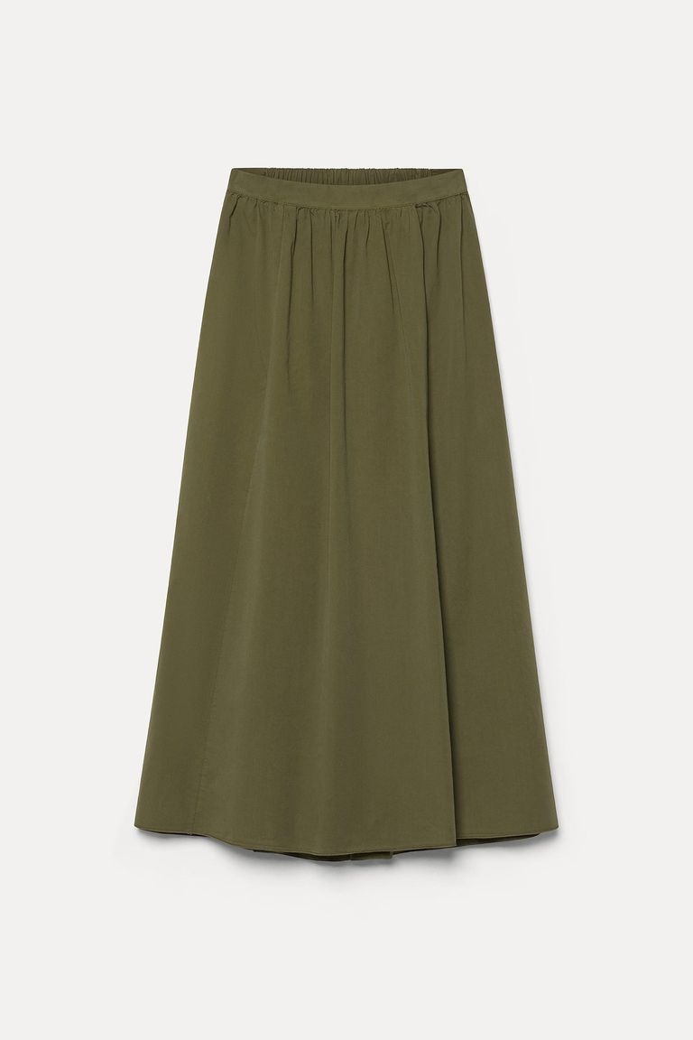 Skirt in cotton gabardine