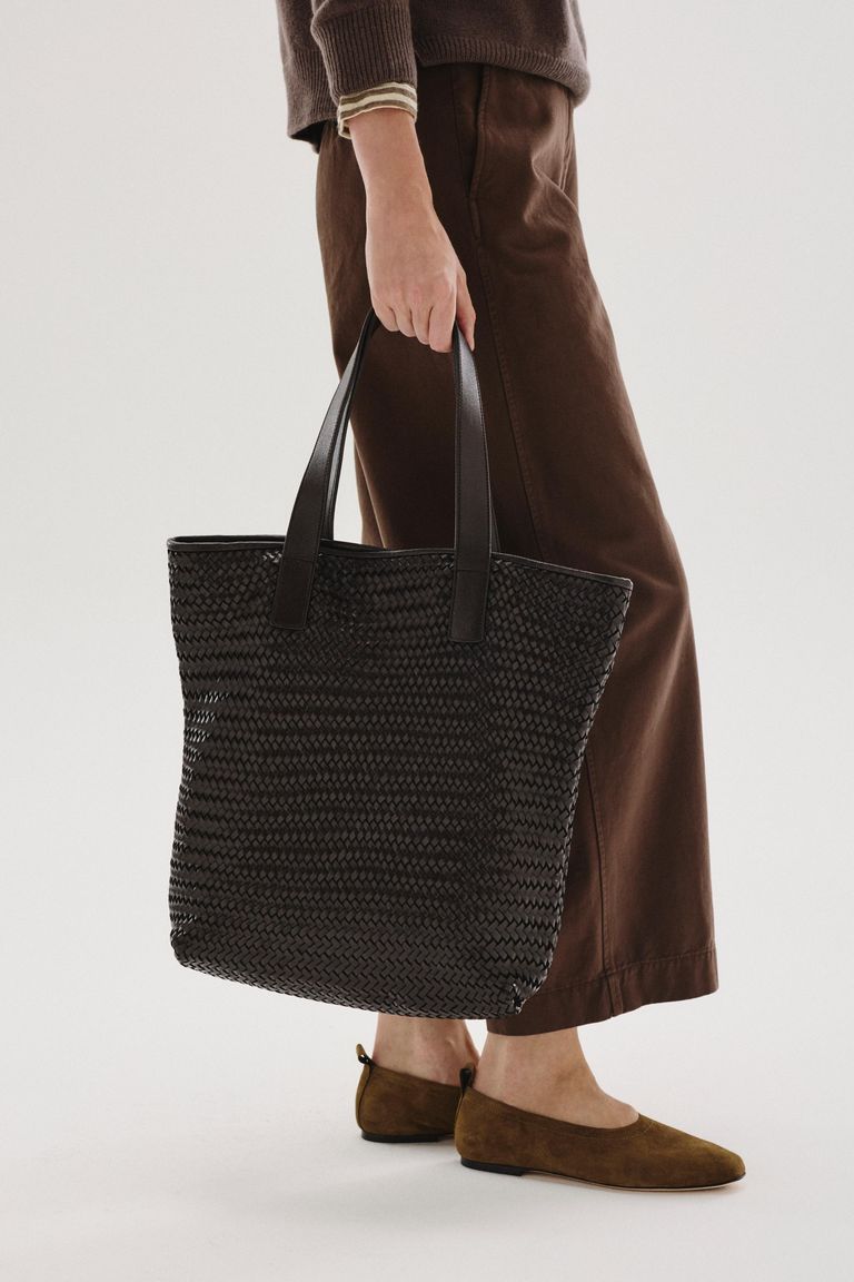 Sac en cuir tressé