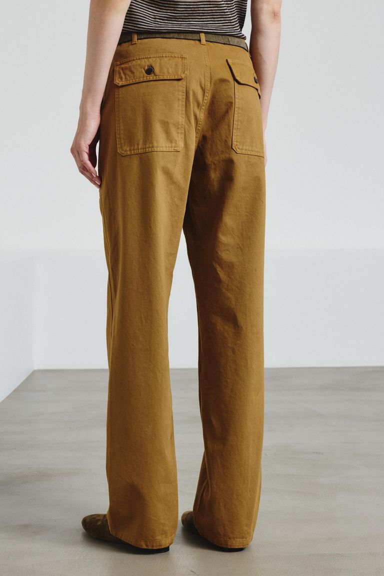 Cargo trousers in cotton drill