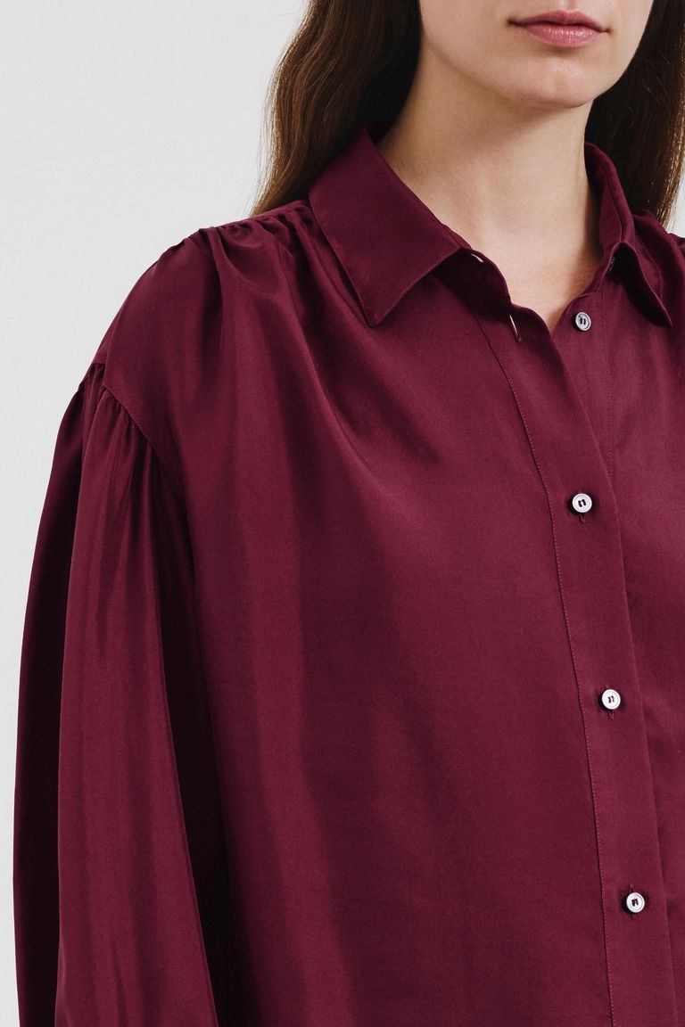 Chemise en twill de soie