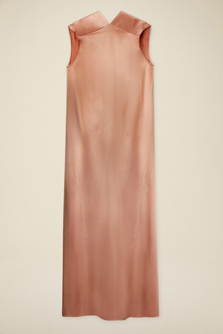 Abito in raso di viscosa