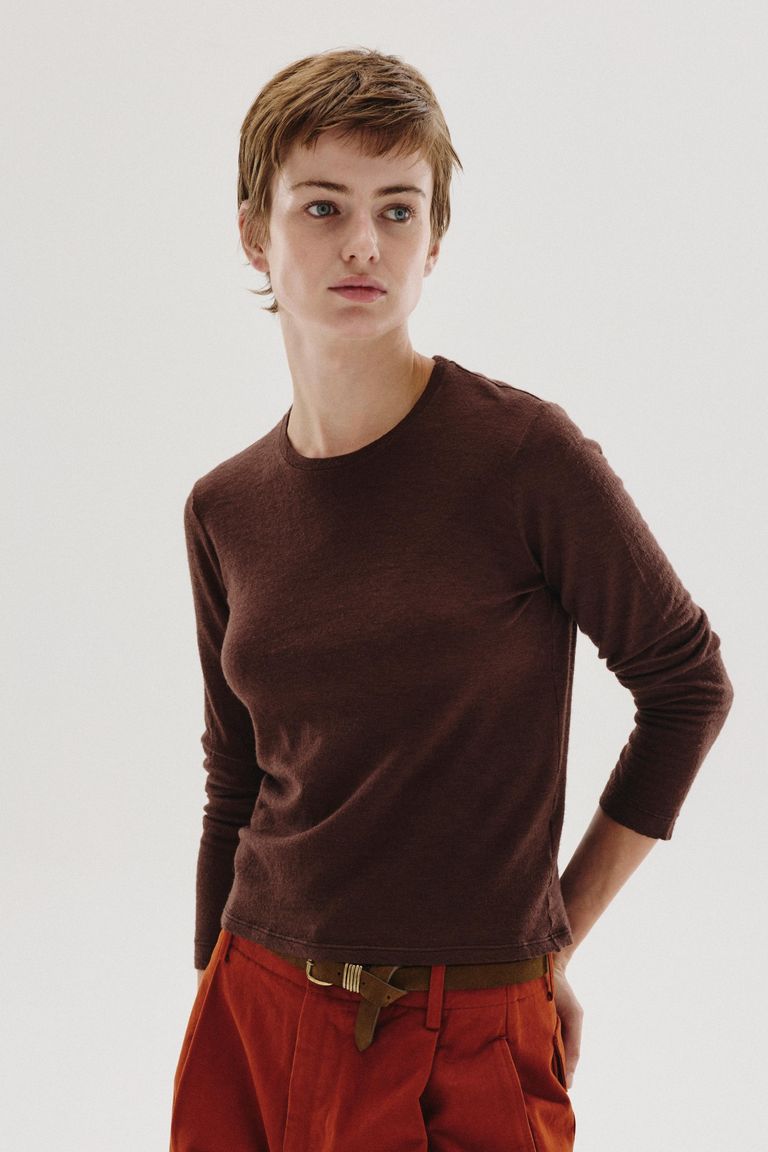 T-shirt in jersey di lana