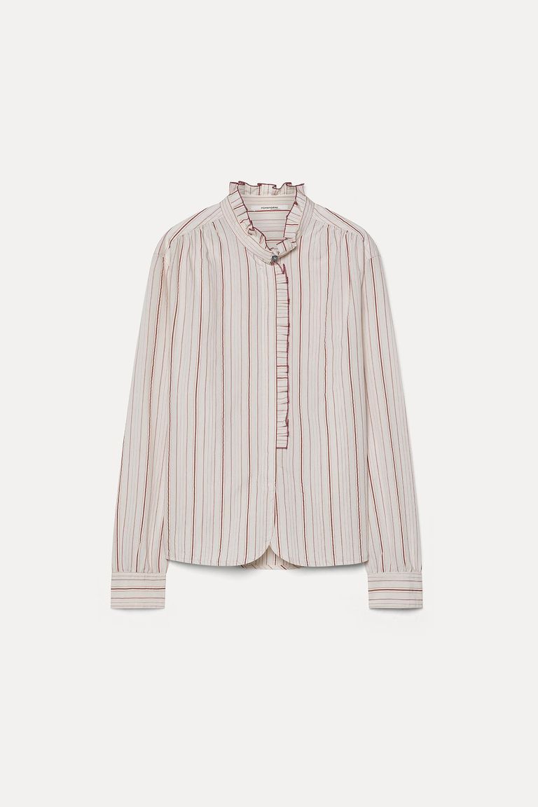 Chemise féminine à rayures