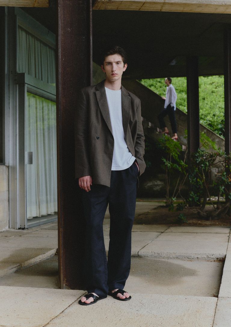 Pantalone in twill fluido di tencel