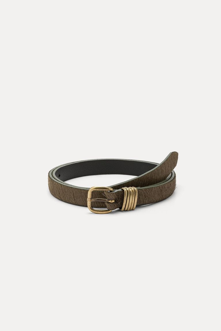 Pony hair belt