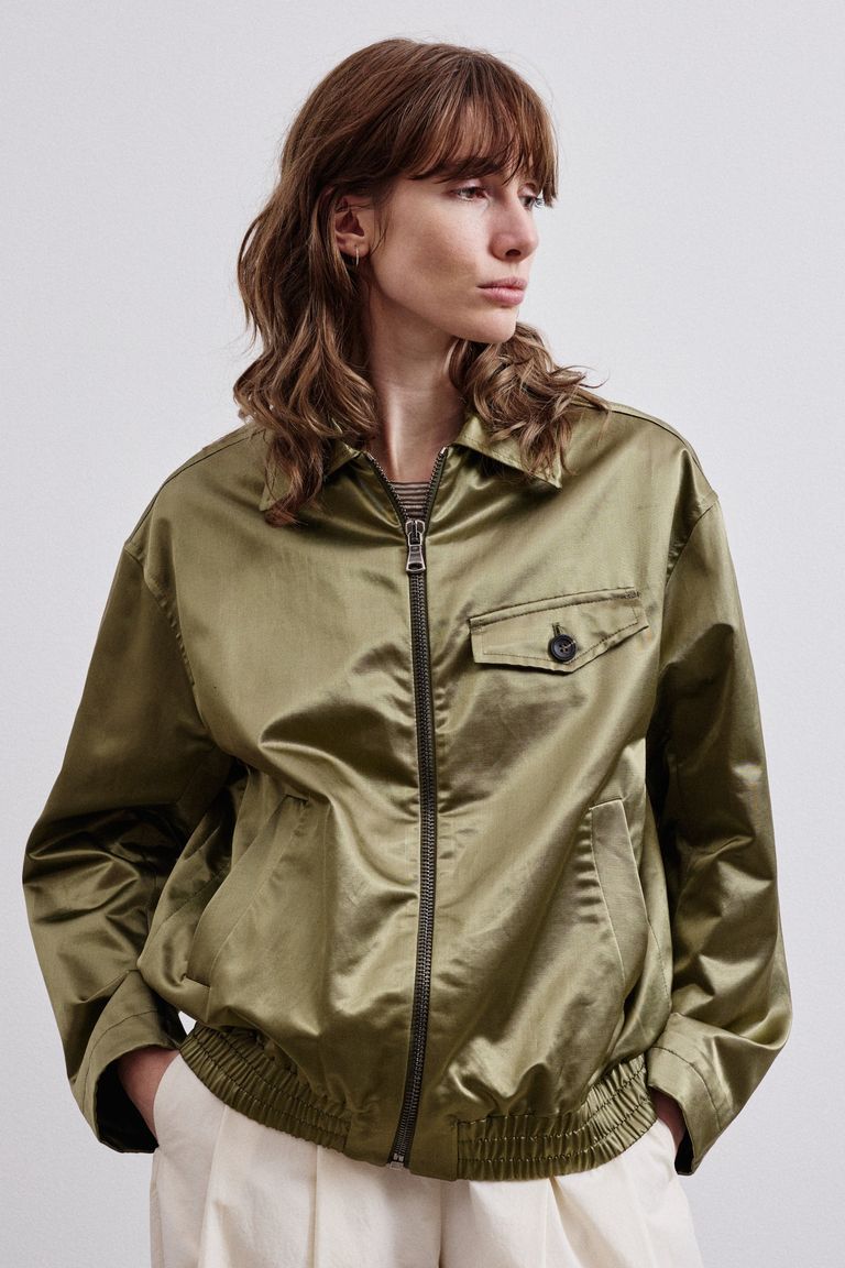 Giubbino in raso cangiante