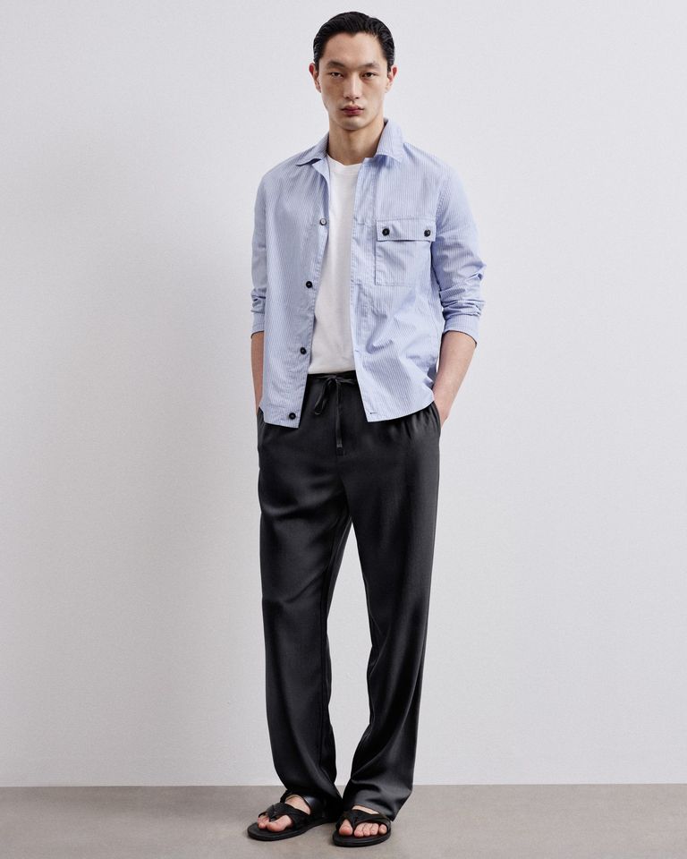 Pantalon en twill fluide de tencel