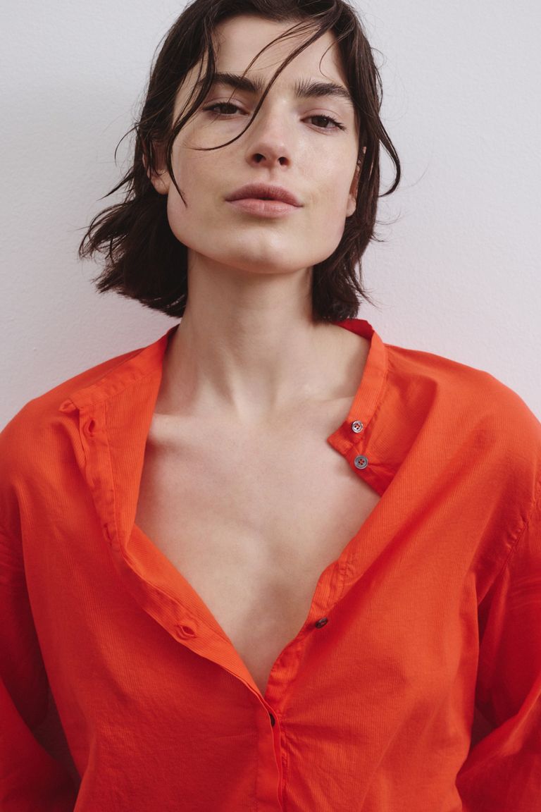 Camicia in mussola di cotone