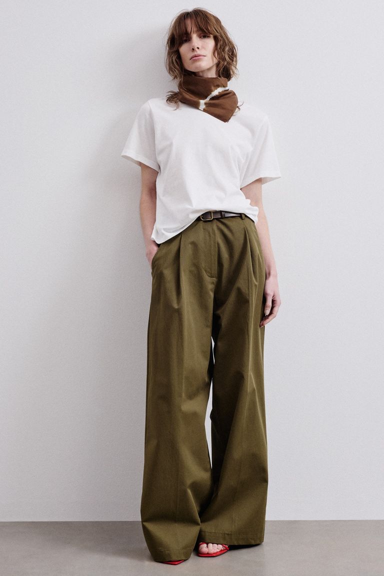 T-shirt in jersey di cotone maltinto