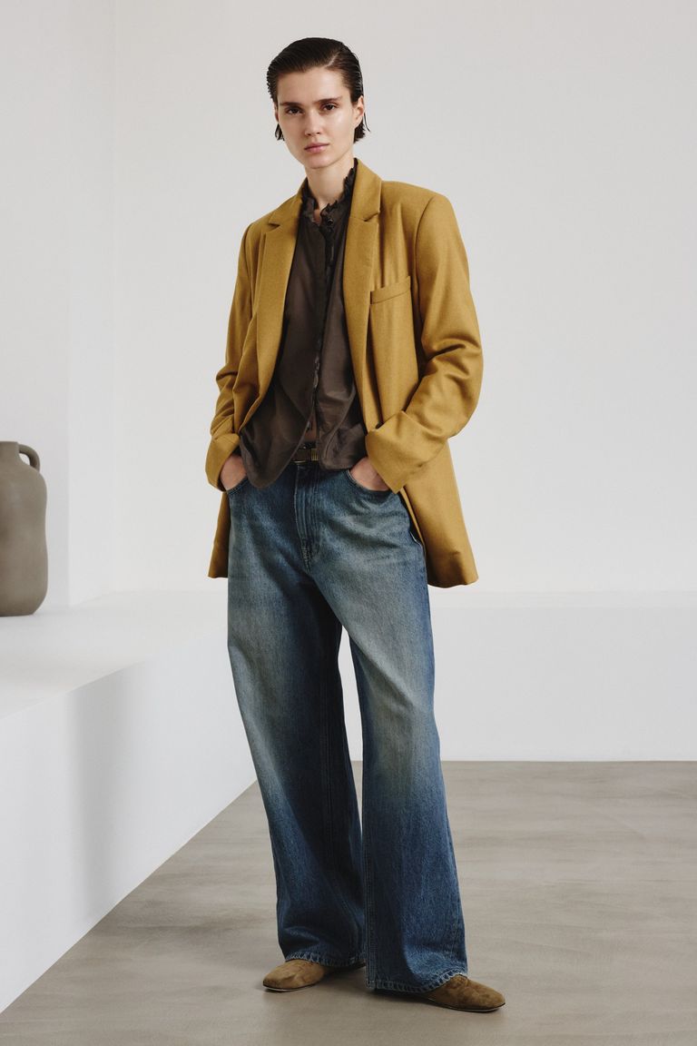 Giacca  in flanella di viscosa e lana