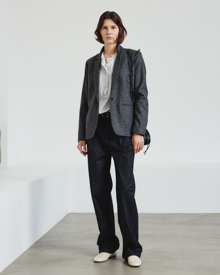 Giacca in micro pied de poule