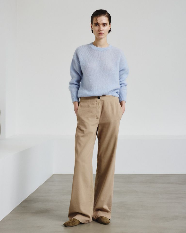 Pantalone iconico in drill garzato