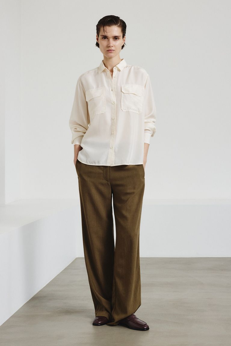 Camicia in habutai di seta