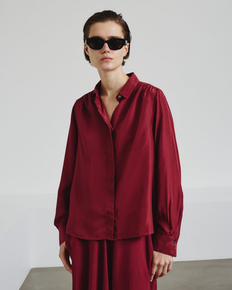 Camicia in habutai di seta