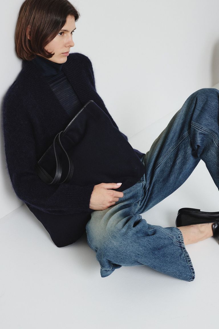 Wool felt shopper bag