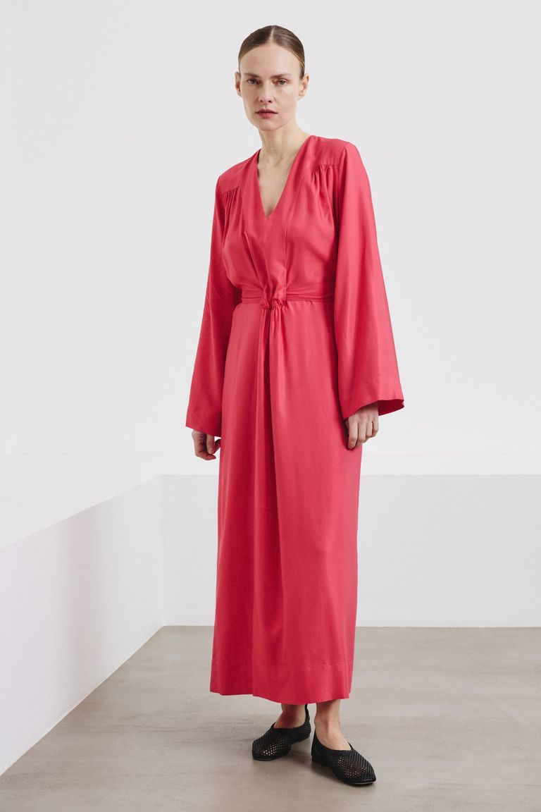 Abito in twill di viscosa