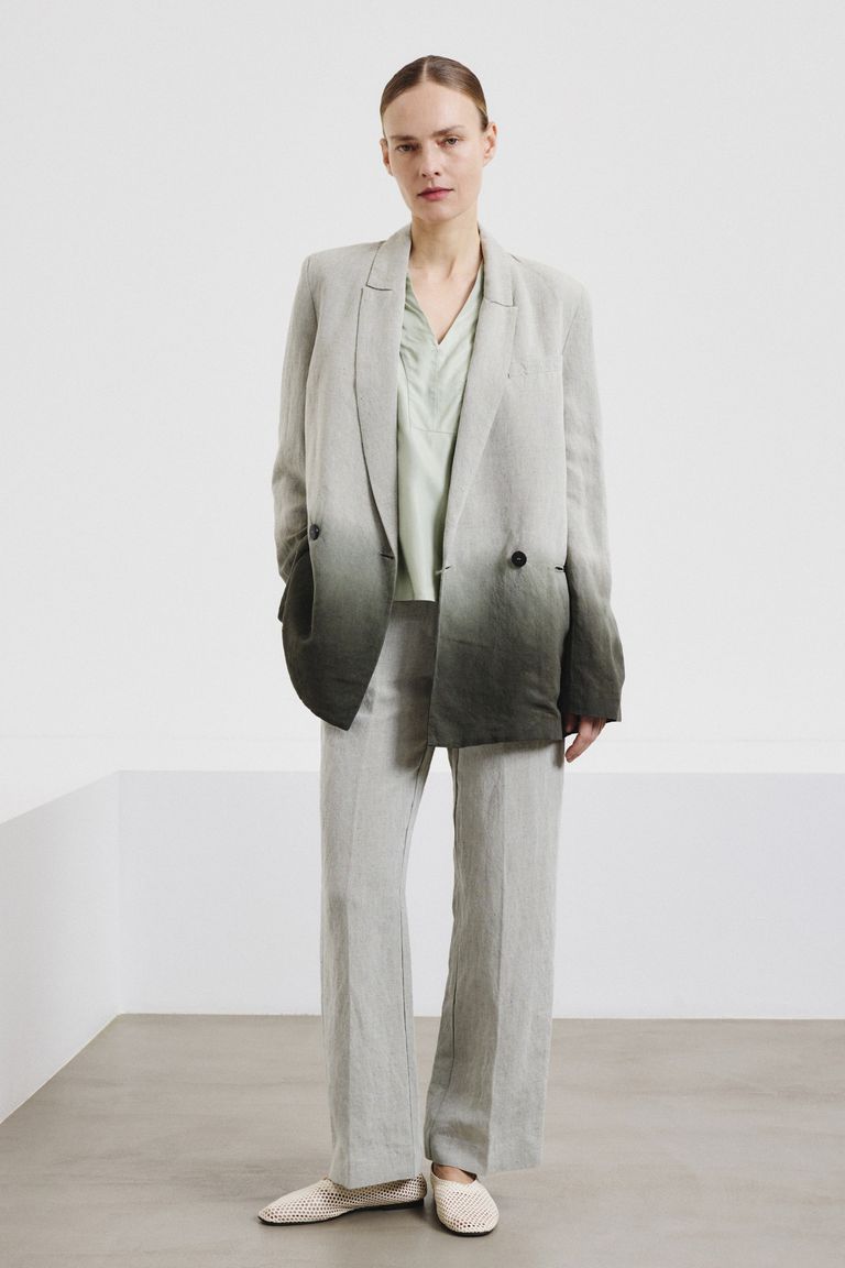 Veste en toile flammée dégradée