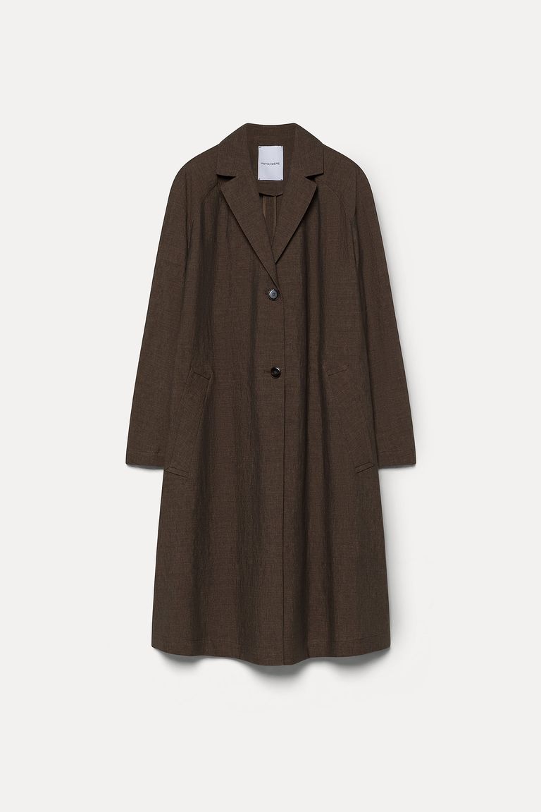 Linen and cotton panama coat