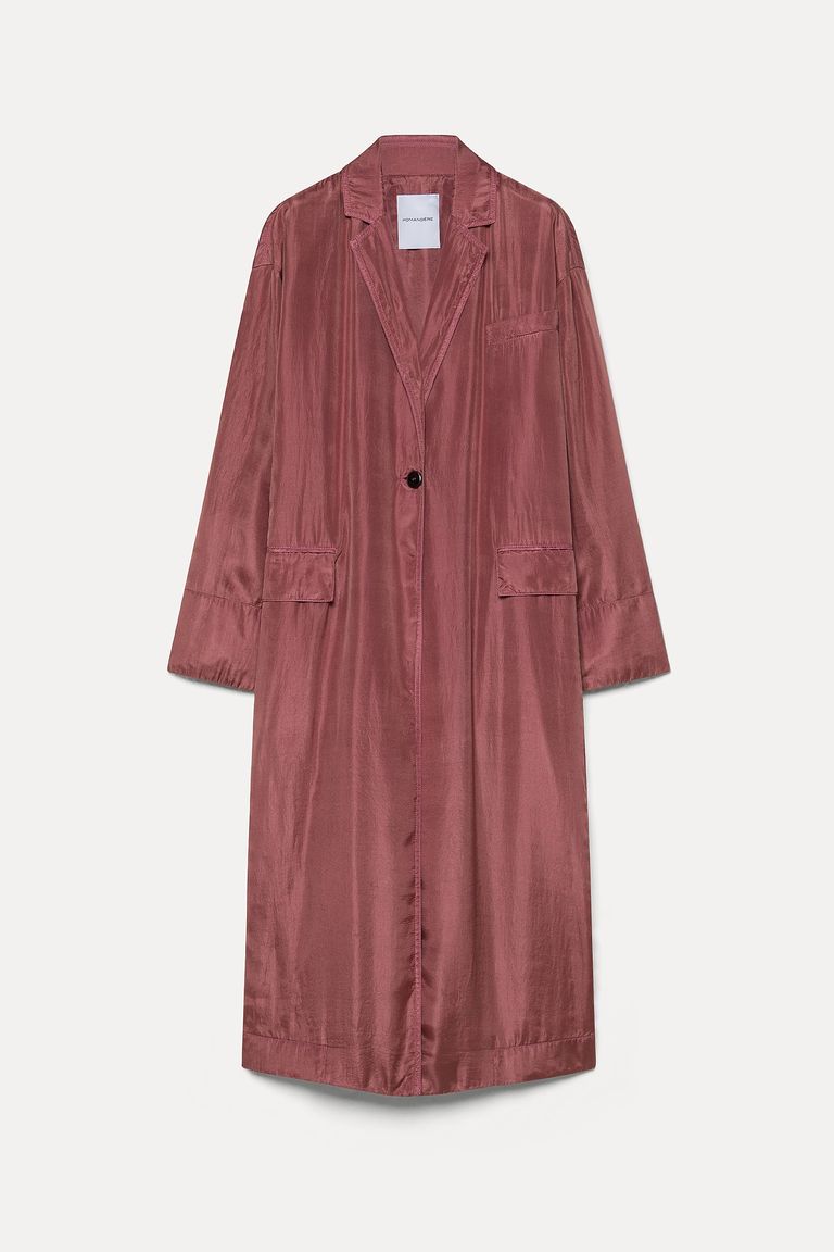 Bonded cotton and silk coat