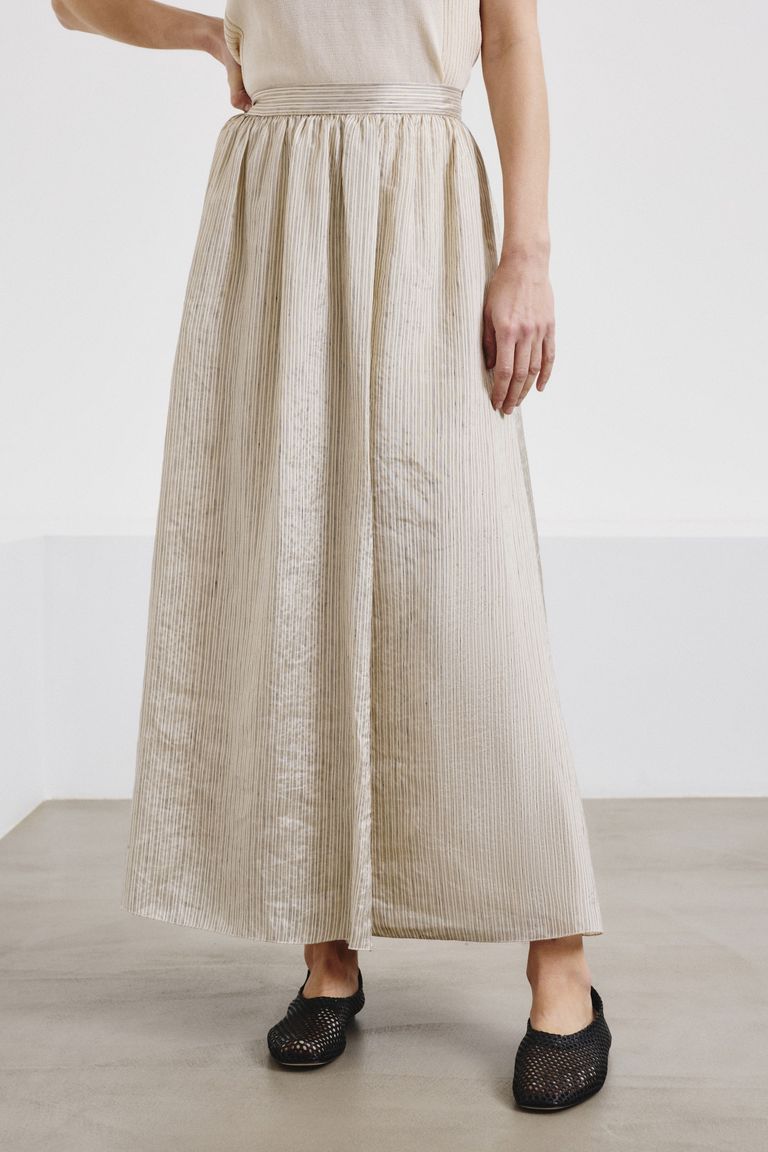 Laser-cut leather ballerina flats