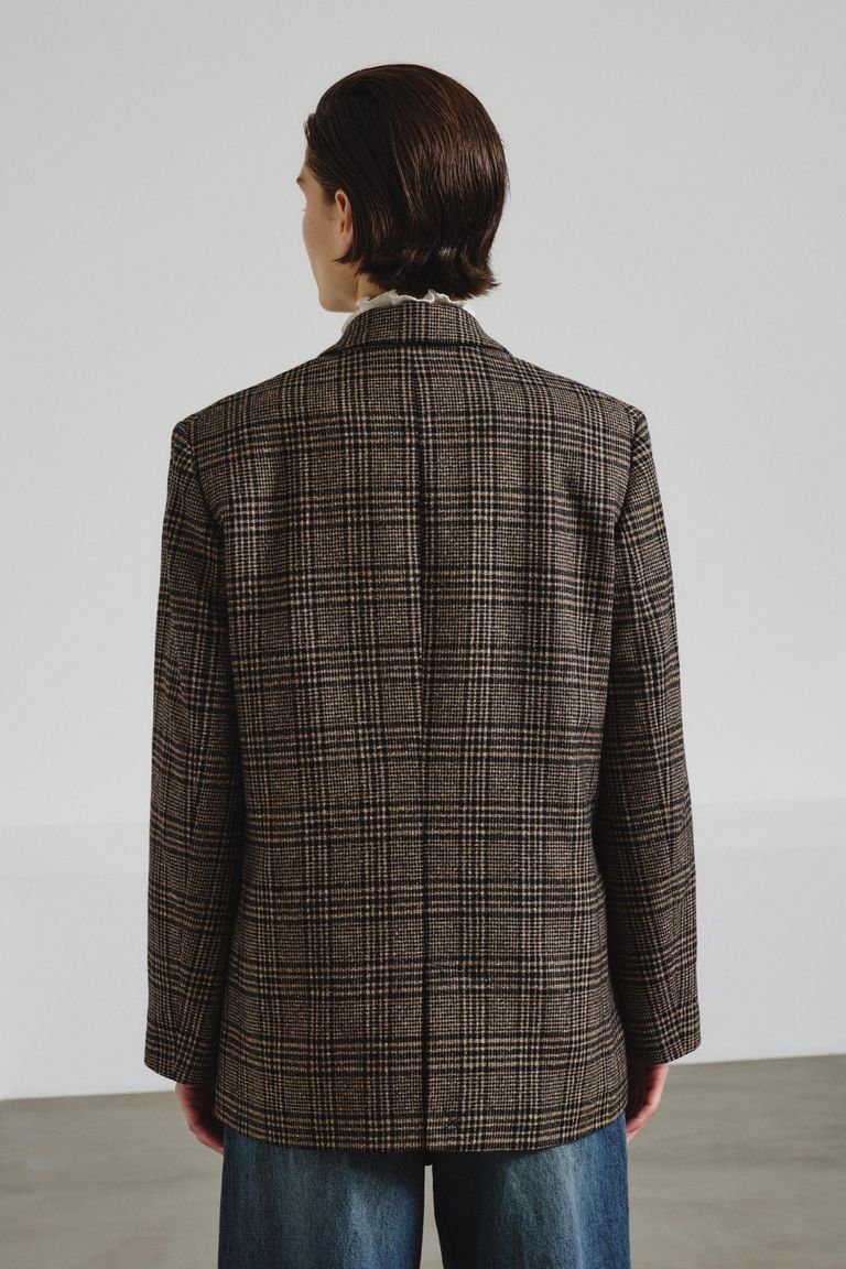 Prince of wales flannel jacket