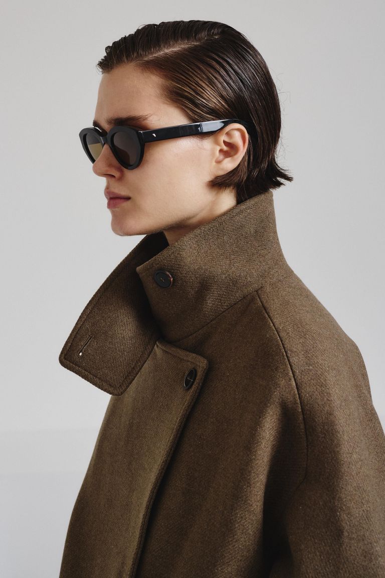 Felted wool cloth peacoat