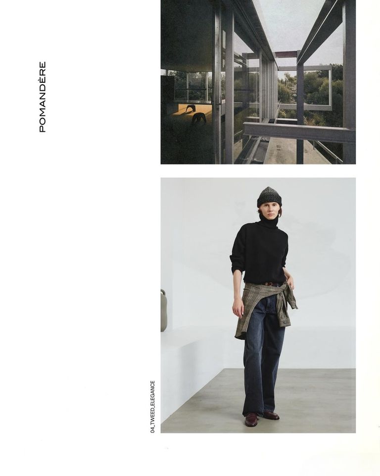 Soft to the skin, deep in tone.
Felted merino turtleneck and crew neck — timeless navy, redefined.

 #POMANDÈRE #FW25