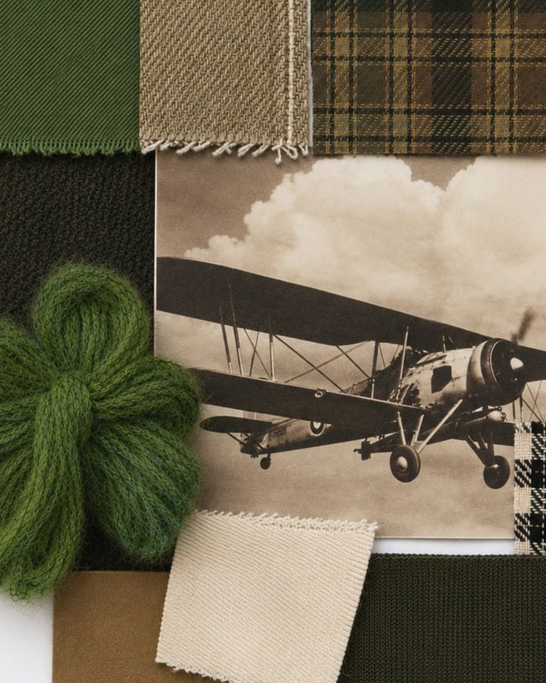 A mood board where colors, textures, and inspirations come together before becoming fabric, pattern, and story. 

#POMANDÈRE #FW26