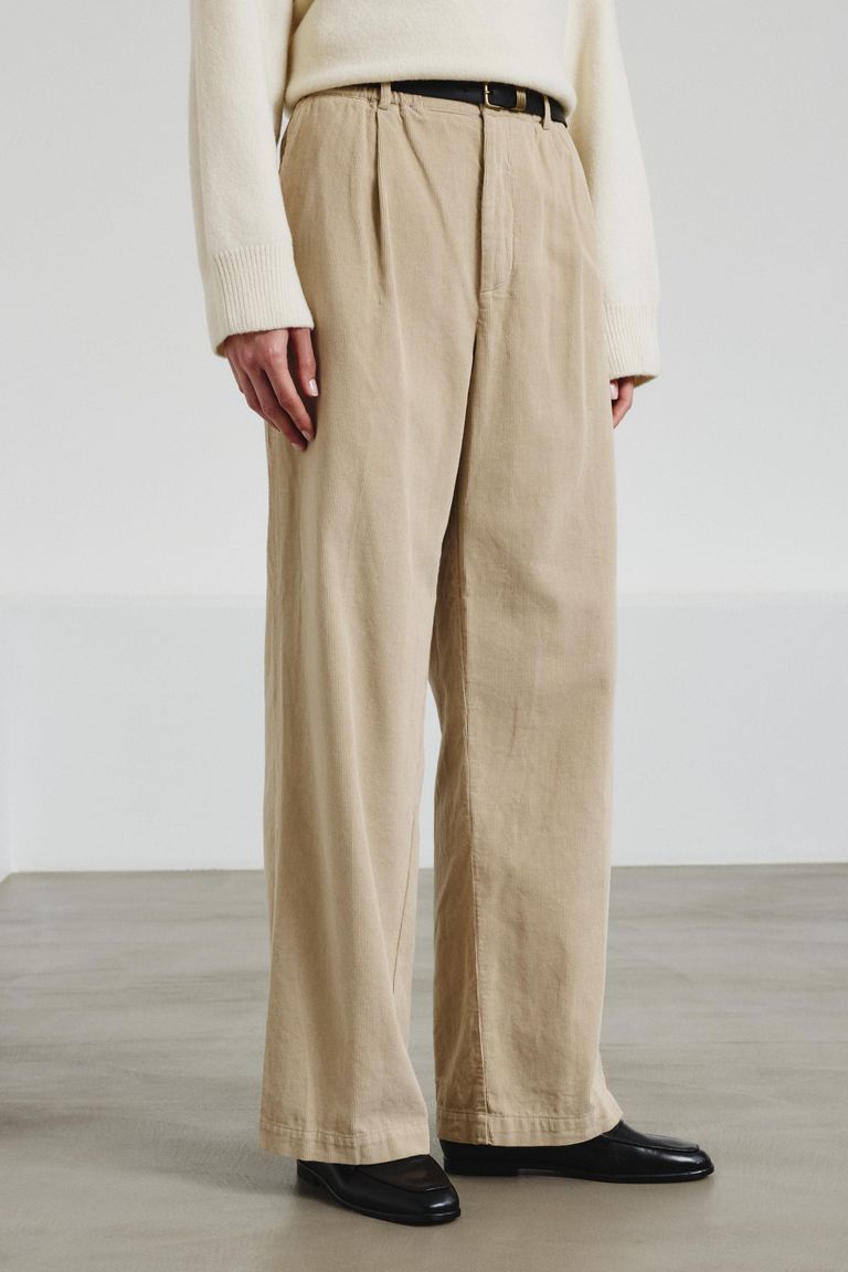 Soft-fit corduroy trousers