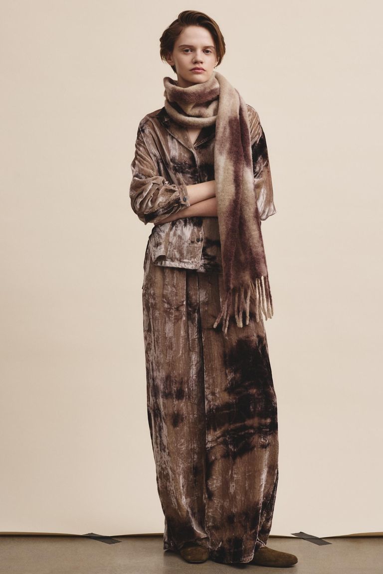 Sciarpa garzata maltinta