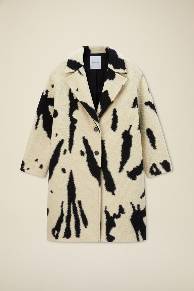 Cappotto in panno maculato