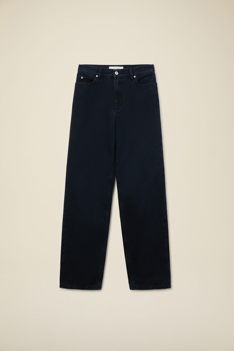 Pantalone 5 tasche in denim scuro