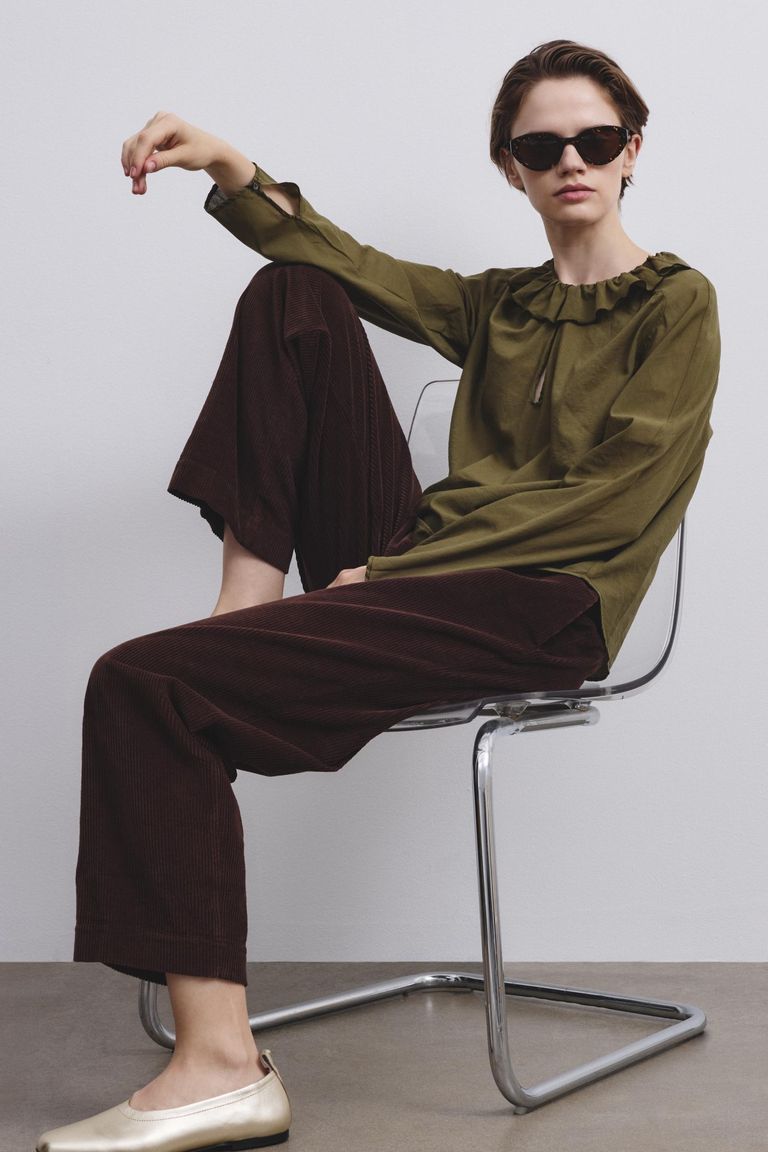 Camicia in mussola di cotone seta