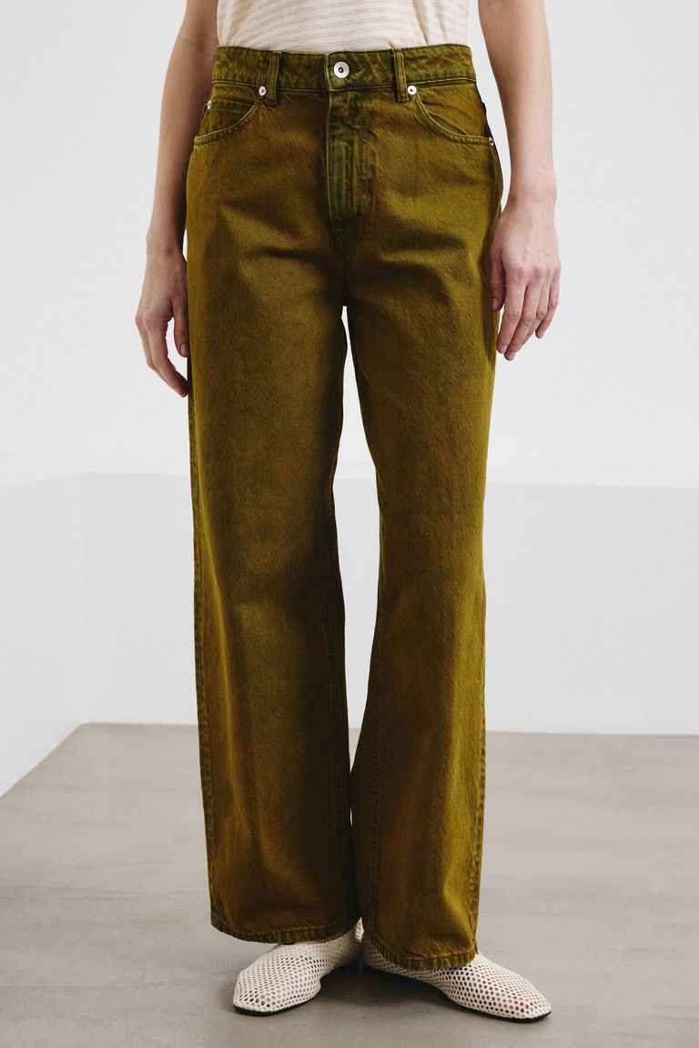 Pantalone loose in drill di cotone